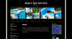 Desktop Screenshot of alansspaservice.com