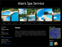 Tablet Screenshot of alansspaservice.com